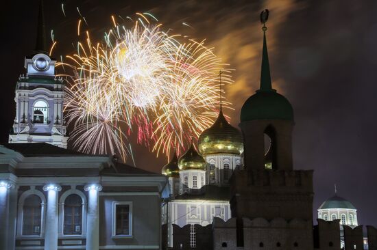 Victory Day fireworks in hero cities