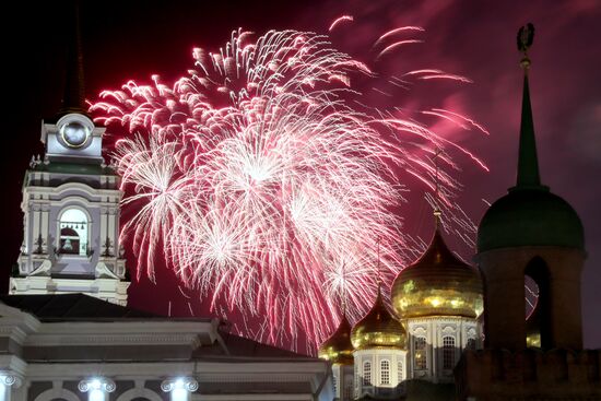 Victory Day fireworks in hero cities