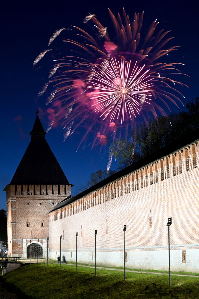 Victory Day fireworks in hero cities