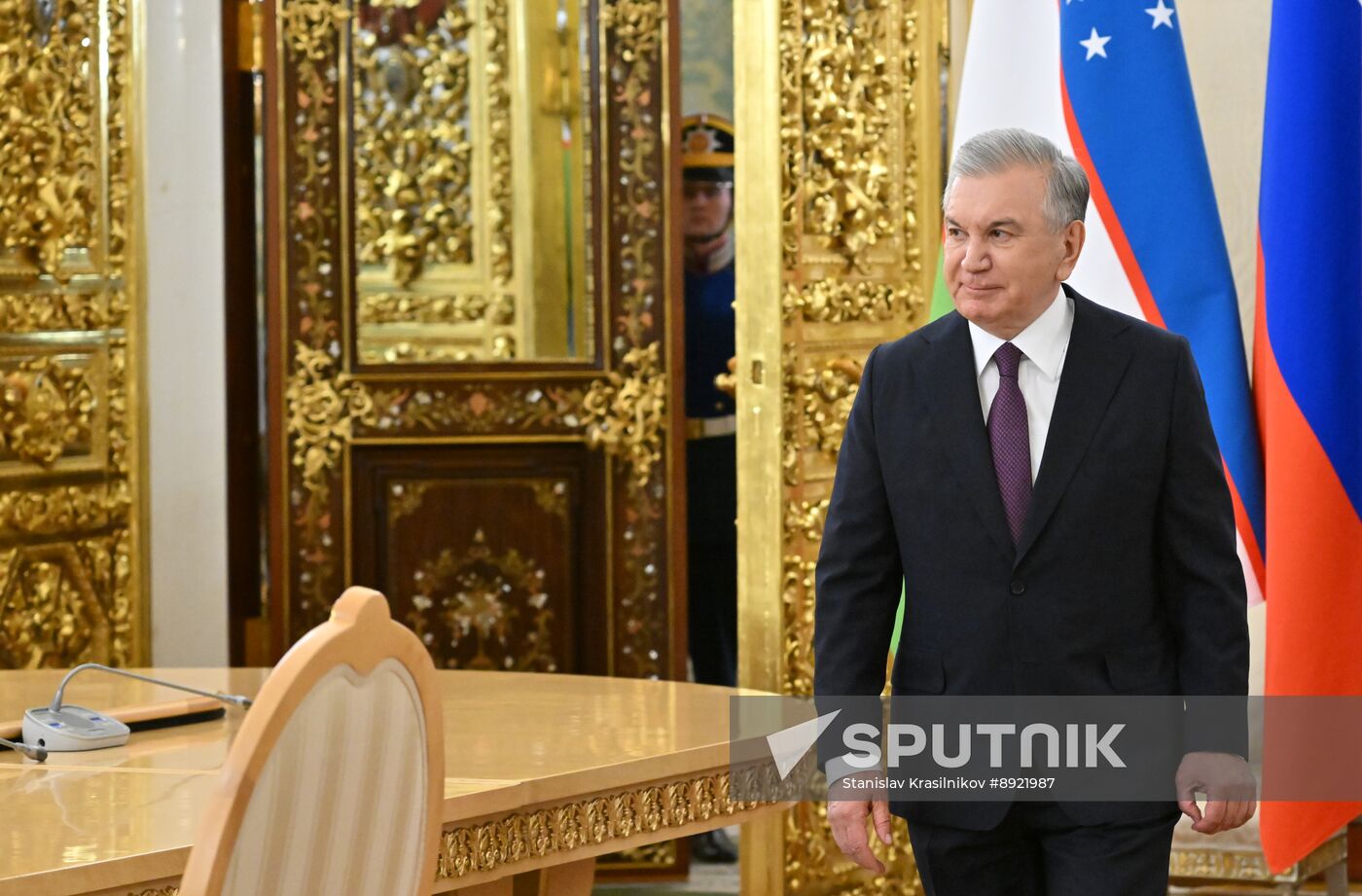 President of Russia Vladimir Putin's meeting with President of Uzbekistan Shavkat Mirziyoyev