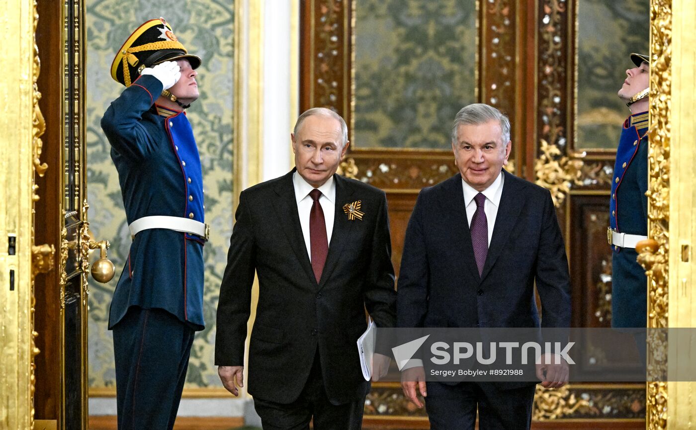 President of Russia Vladimir Putin's meeting with President of Uzbekistan Shavkat Mirziyoyev