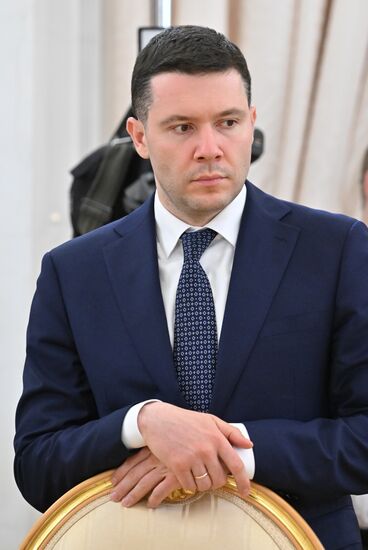 President of Russia Vladimir Putin's meeting with President of Uzbekistan Shavkat Mirziyoyev