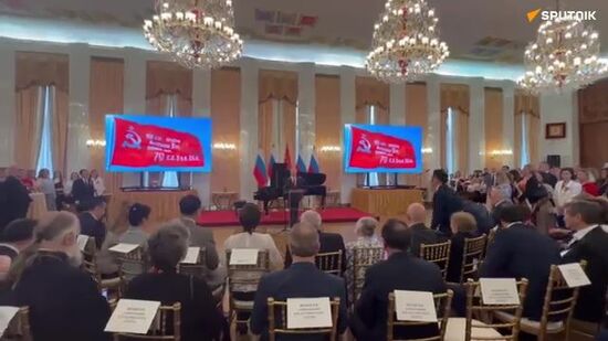 A minute of silence was observed at the Russian embassy in Washington, in memory of those who fought in WWII