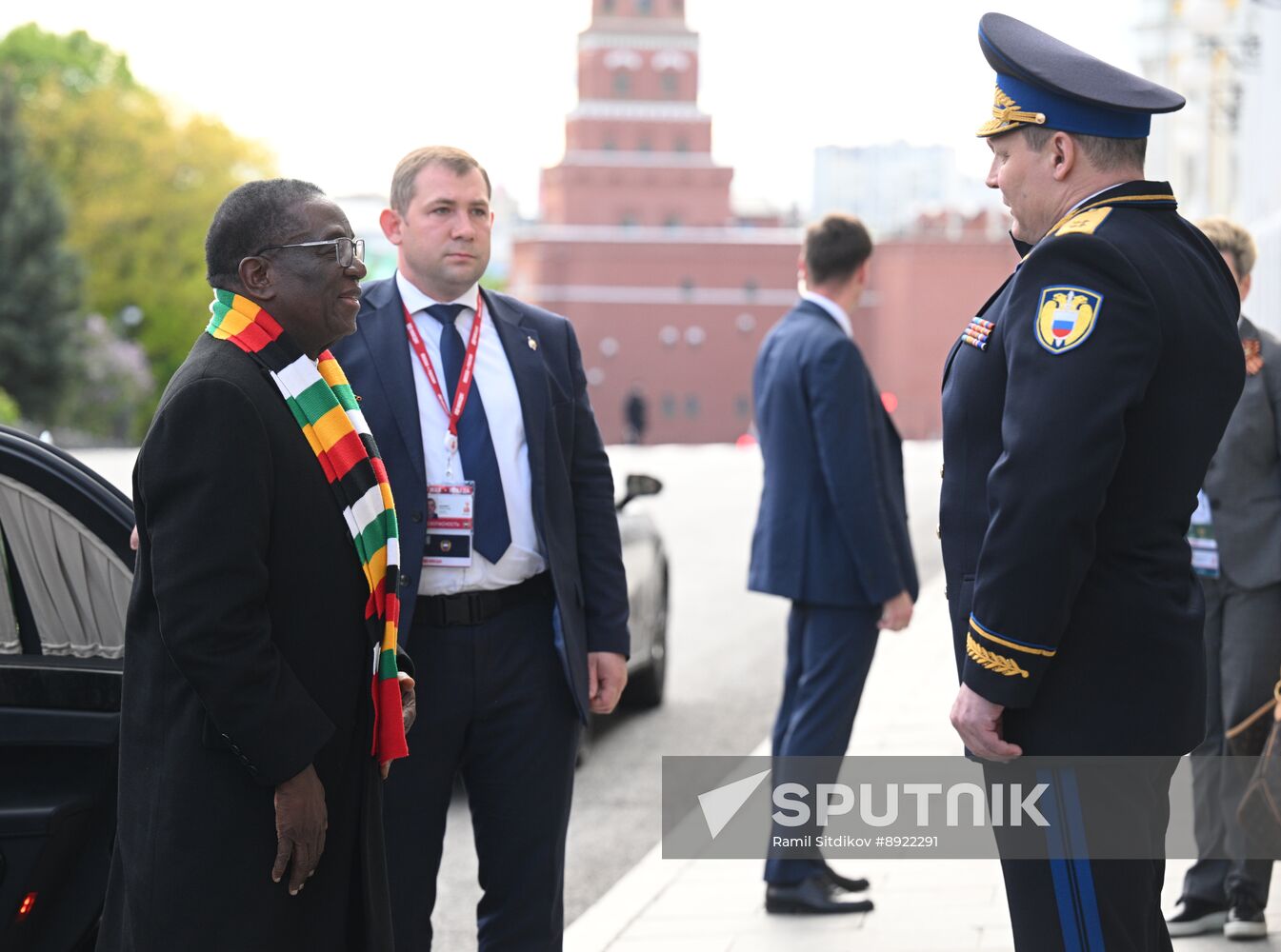 President of Russia Vladimir Putin meets with President of Zimbabwe Emmerson Mnangagwa