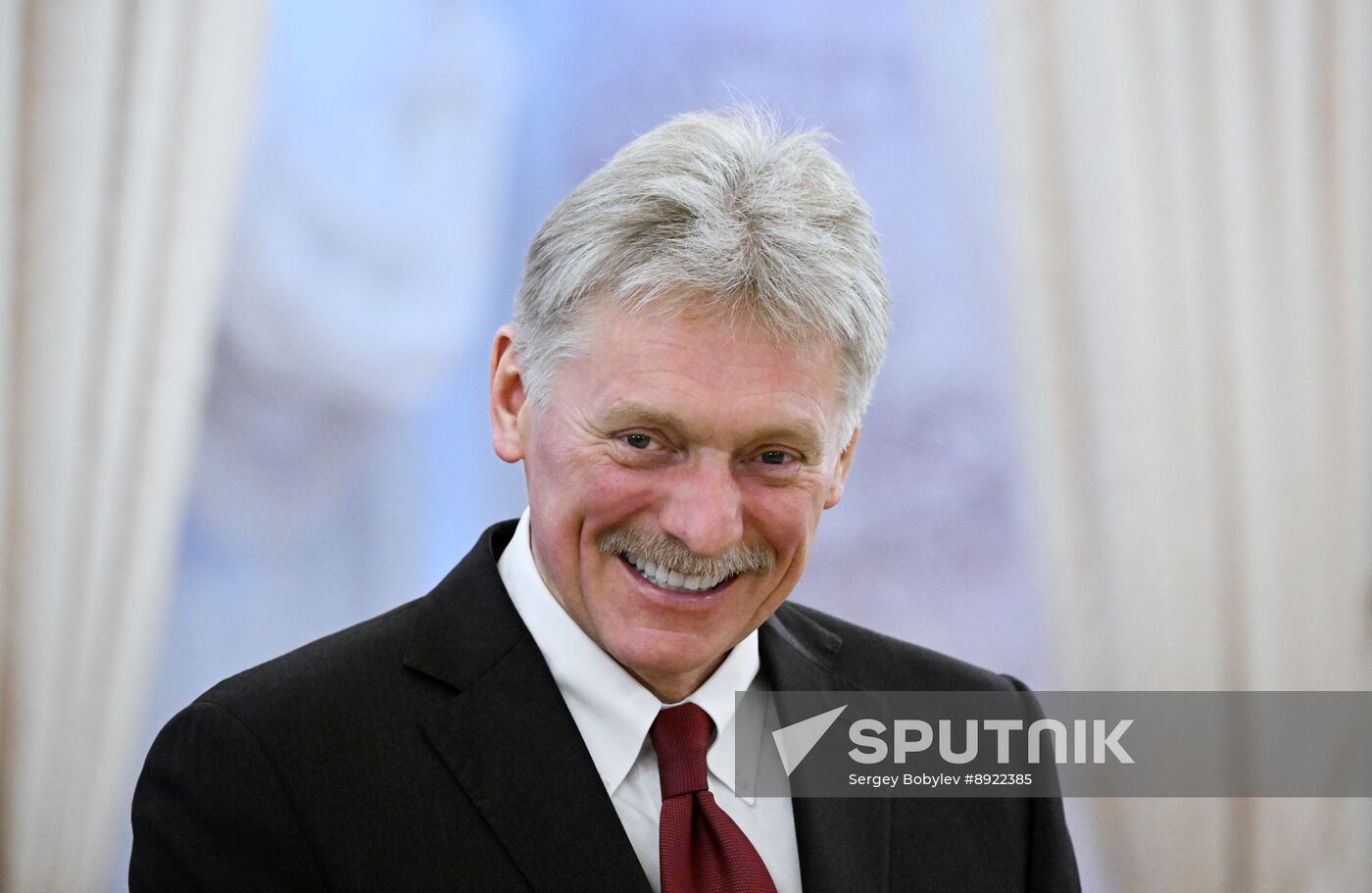 President of Russia Vladimir Putin meets with President of Palestine Mahmoud Abbas