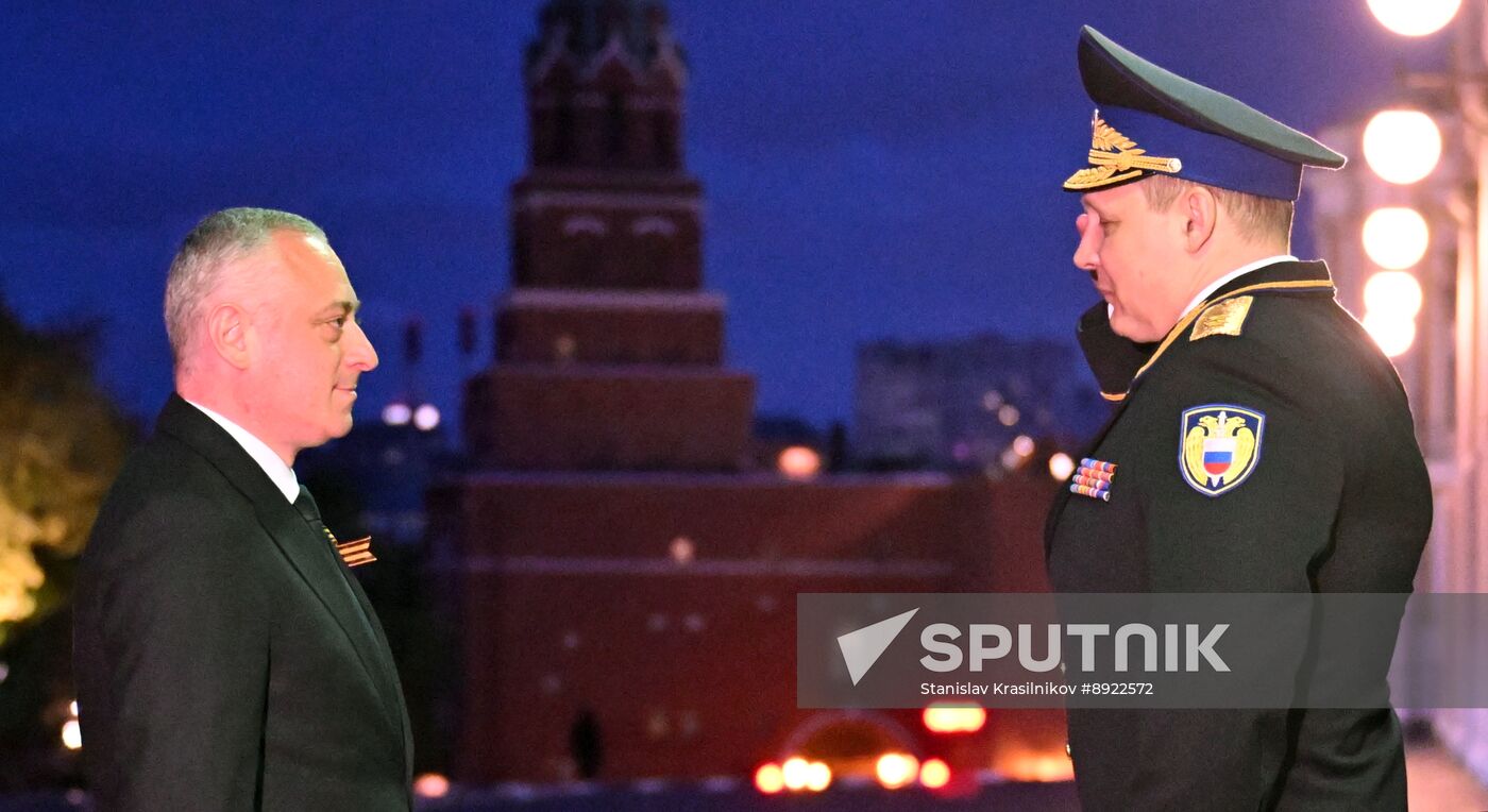 President of Russia Vladimir Putin meets with President of Abkhazia Badra Gunba