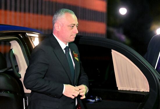 President of Russia Vladimir Putin meets with President of Abkhazia Badra Gunba