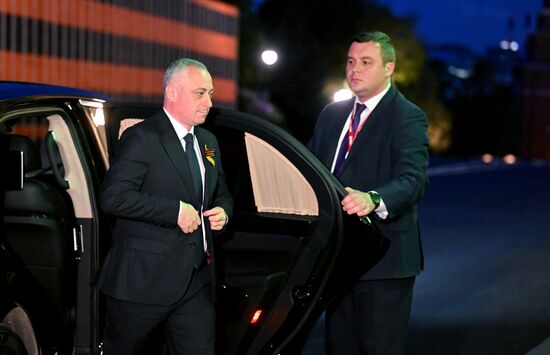 President of Russia Vladimir Putin meets with President of Abkhazia Badra Gunba