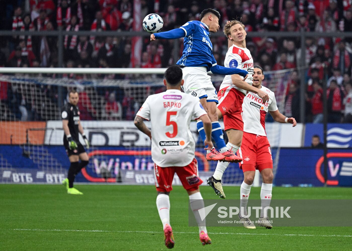 Russia Soccer Premier-League Dynamo - Spartak