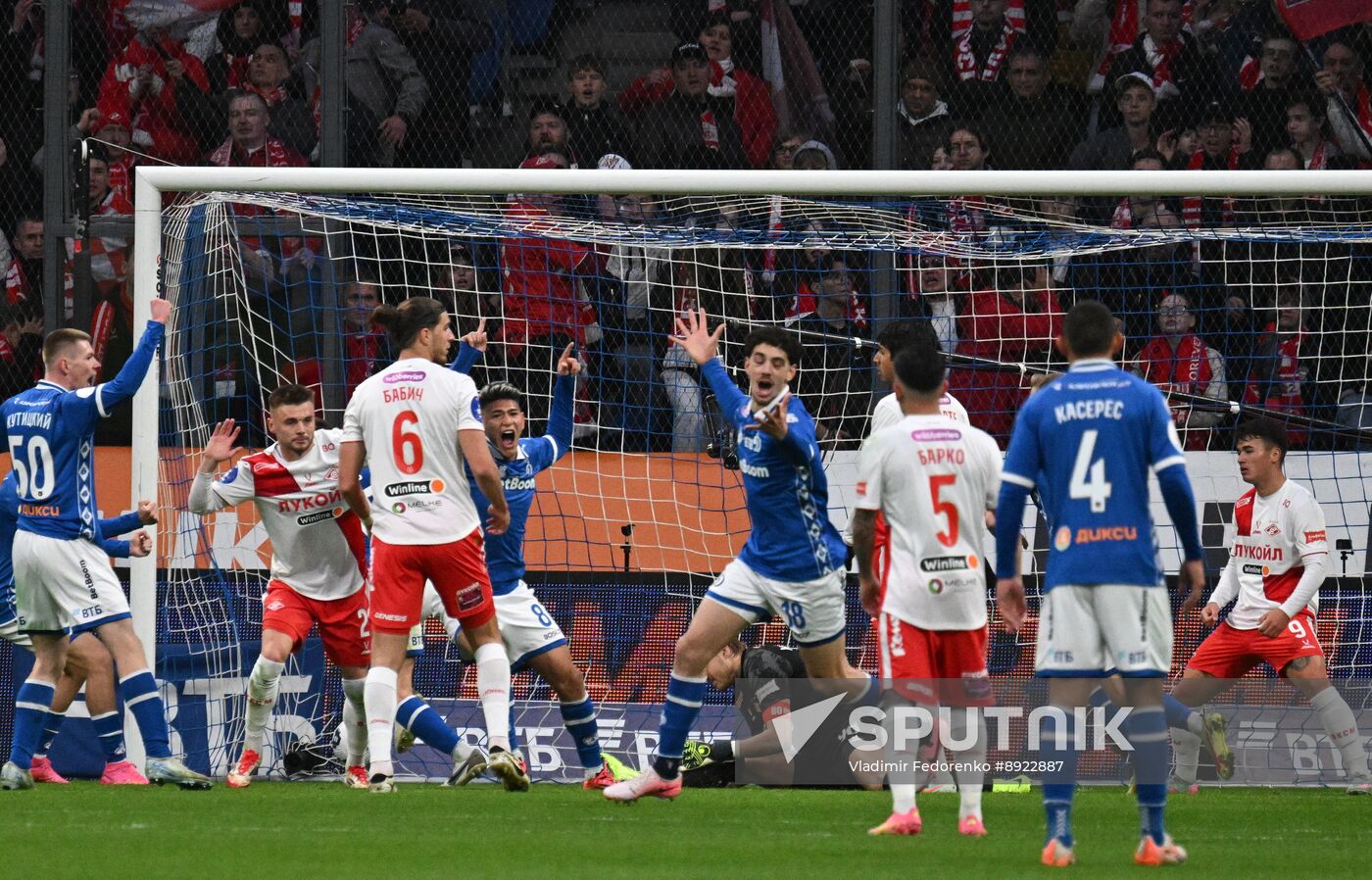 Russia Soccer Premier-League Dynamo - Spartak