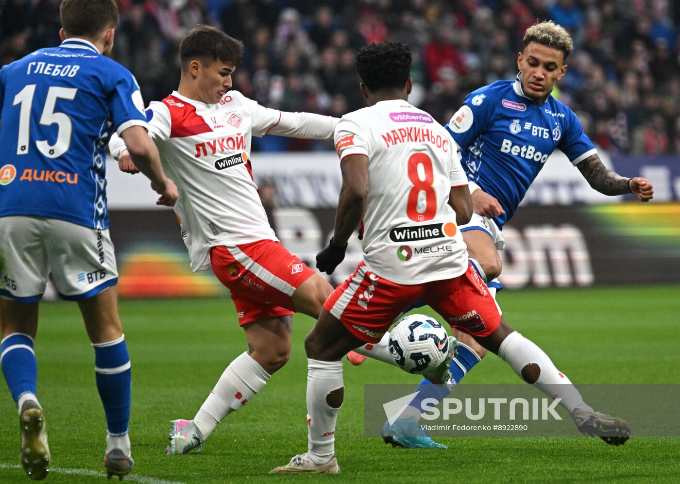 Russia Soccer Premier-League Dynamo - Spartak
