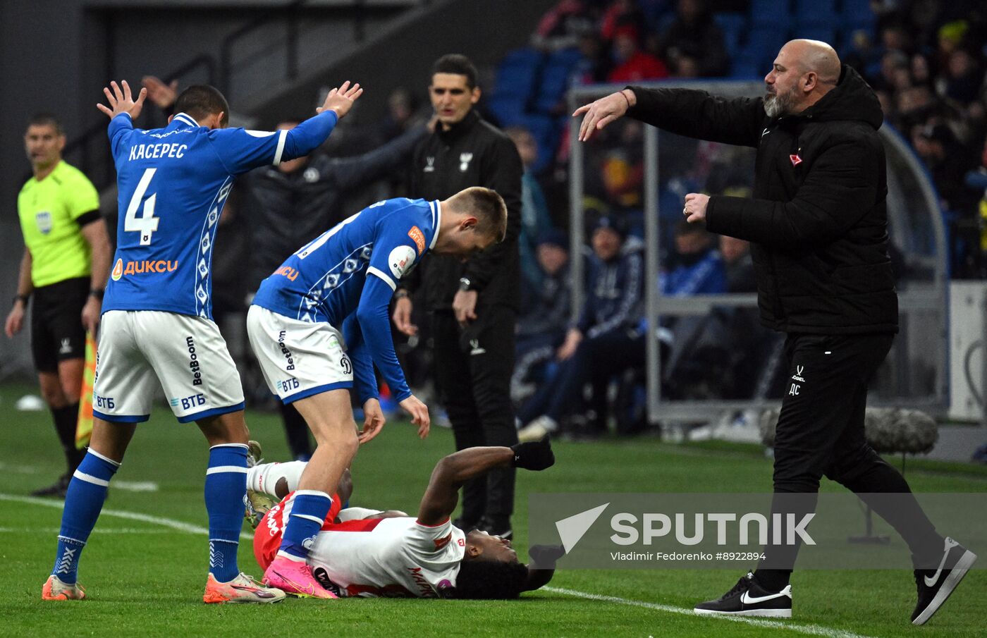 Russia Soccer Premier-League Dynamo - Spartak