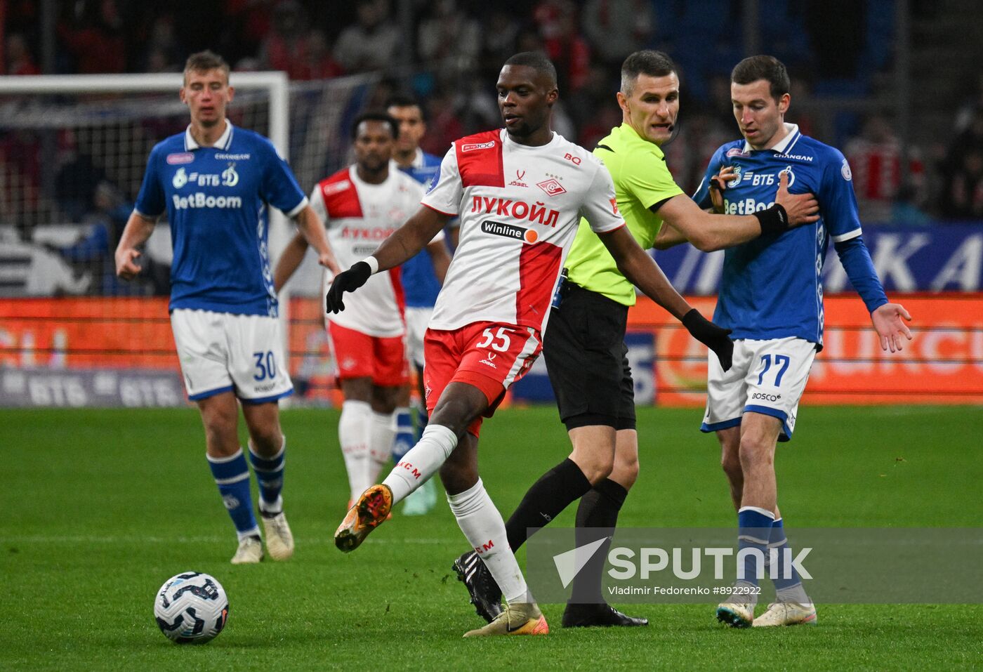 Russia Soccer Premier-League Dynamo - Spartak