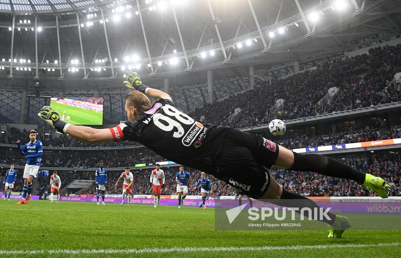 Russia Soccer Premier-League Dynamo - Spartak