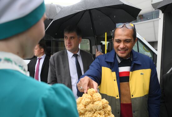 Guests arrive at KAZANFORUM 2025