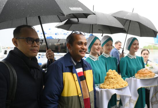 Guests arrive at KAZANFORUM 2025