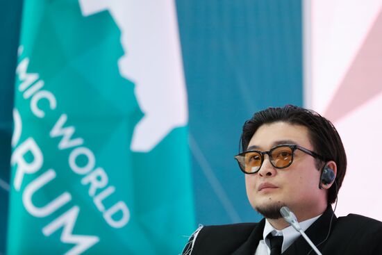 XVI International Economic Forum "RUSSIA - ISLAMIC WORLD: KAZANFORUM." Voices of the World: Diversity, Global Trends and Cultural Exchange. Anatoly Tsoy (TSOY), Russian and Kazakh singer of Korean origin, TV presenter, actor and resident of the production centre “Insight People”. Location: Russia, Republic of Tatarstan, Kazan. Author: Anatoly Medved/Sputnik. KAZANFORUM 2025. Voices of the World: Diversity, Global Trends and Cultural Exchange