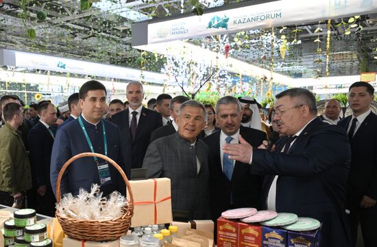 KAZANFORUM 2025. Official opening of Halal Kazan Halal Market International Trade Fair