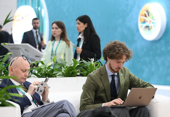XVI International Economic Forum "RUSSIA - ISLAMIC WORLD: KAZANFORUM." Location: Russia, Republic of Tatarstan, Kazan. Author: Alexandr Kryazhev/Sputnik. KAZANFORUM 2025. On the sidelines