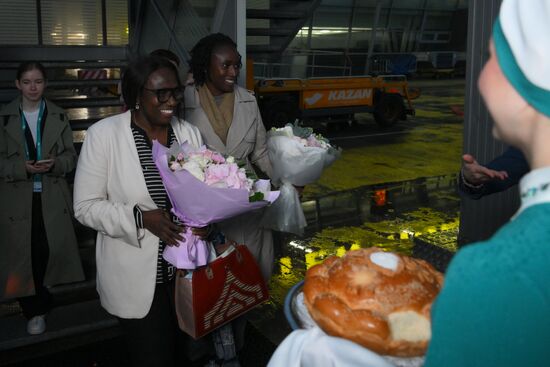 Guests arrive at KAZANFORUM 2025