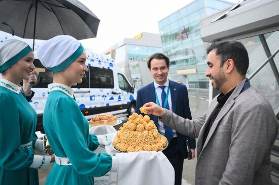 Guests arrive at KAZANFORUM 2025