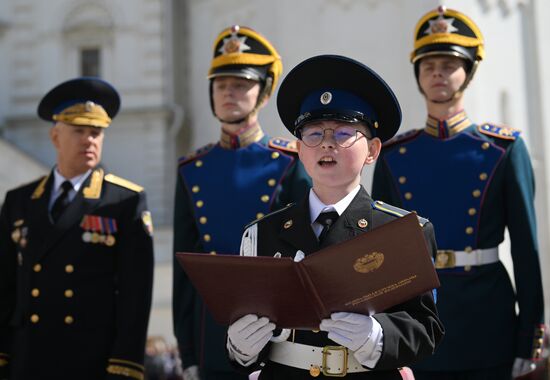 Russia Cadets Oath Taking