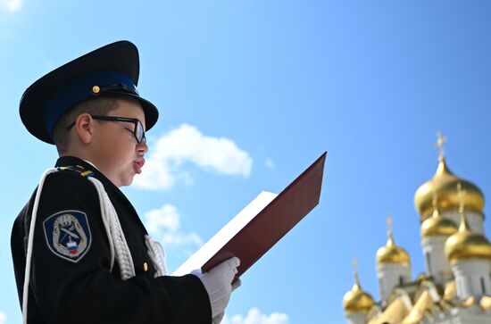Russia Cadets Oath Taking