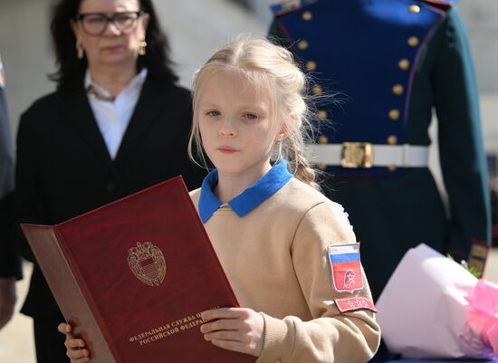 Russia Cadets Oath Taking