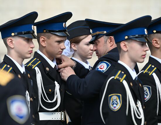 Russia Cadets Oath Taking