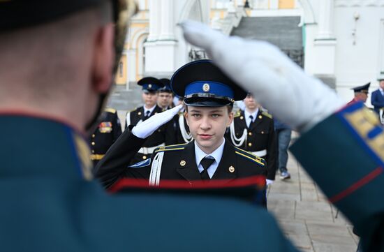 Russia Cadets Oath Taking