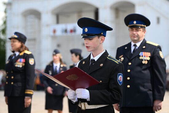 Russia Cadets Oath Taking