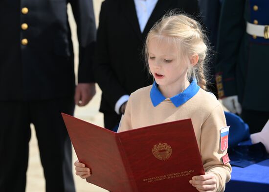 Russia Cadets Oath Taking
