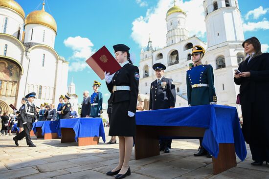Russia Cadets Oath Taking