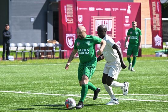 KAZANFORUM 2025. Football match between young diplomats and stars of FC Rubin