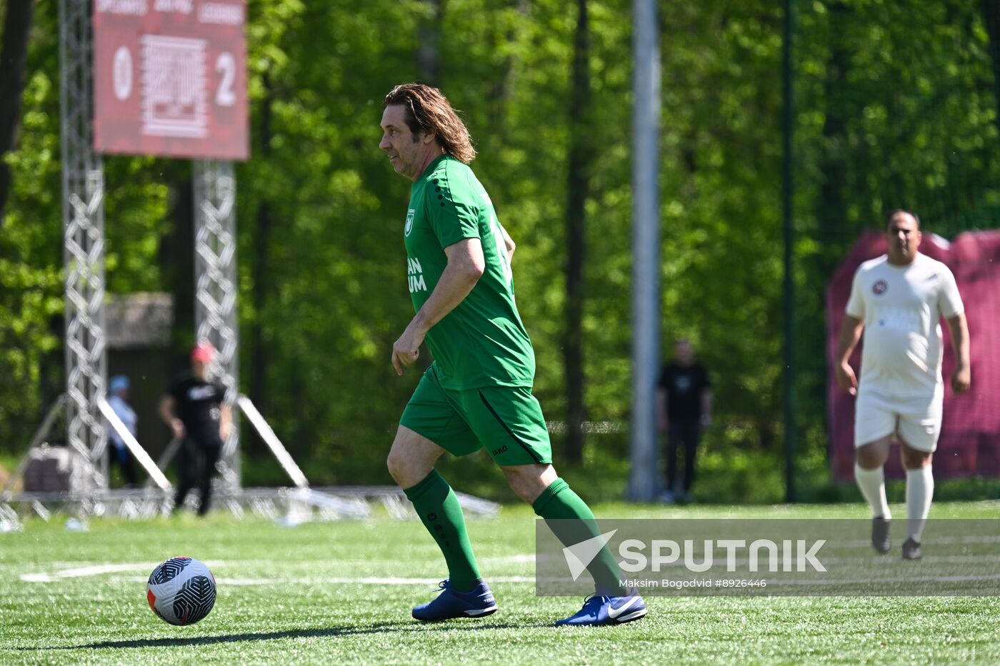 KAZANFORUM 2025. Football match between young diplomats and stars of FC Rubin