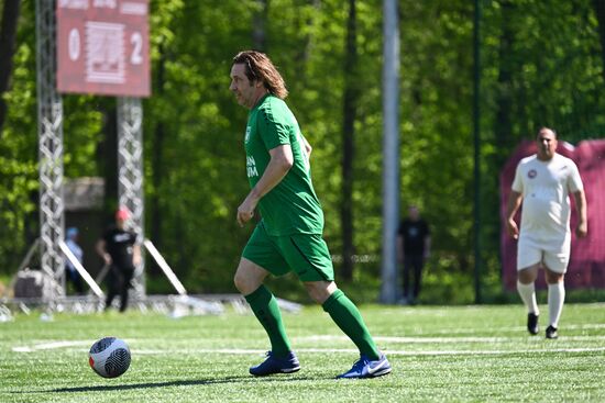 KAZANFORUM 2025. Football match between young diplomats and stars of FC Rubin