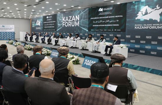The XVI International Economic Forum “RUSSIA — ISLAMIC WORLD: KAZANFORUM” 2025. The Russian-Afghan Business Forum. Location: Russia, Republic of Tatarstan, Kazan. Author: Anatoly Medved/Sputnik. KAZANFORUM 2025. Russian-Afghan Business Forum