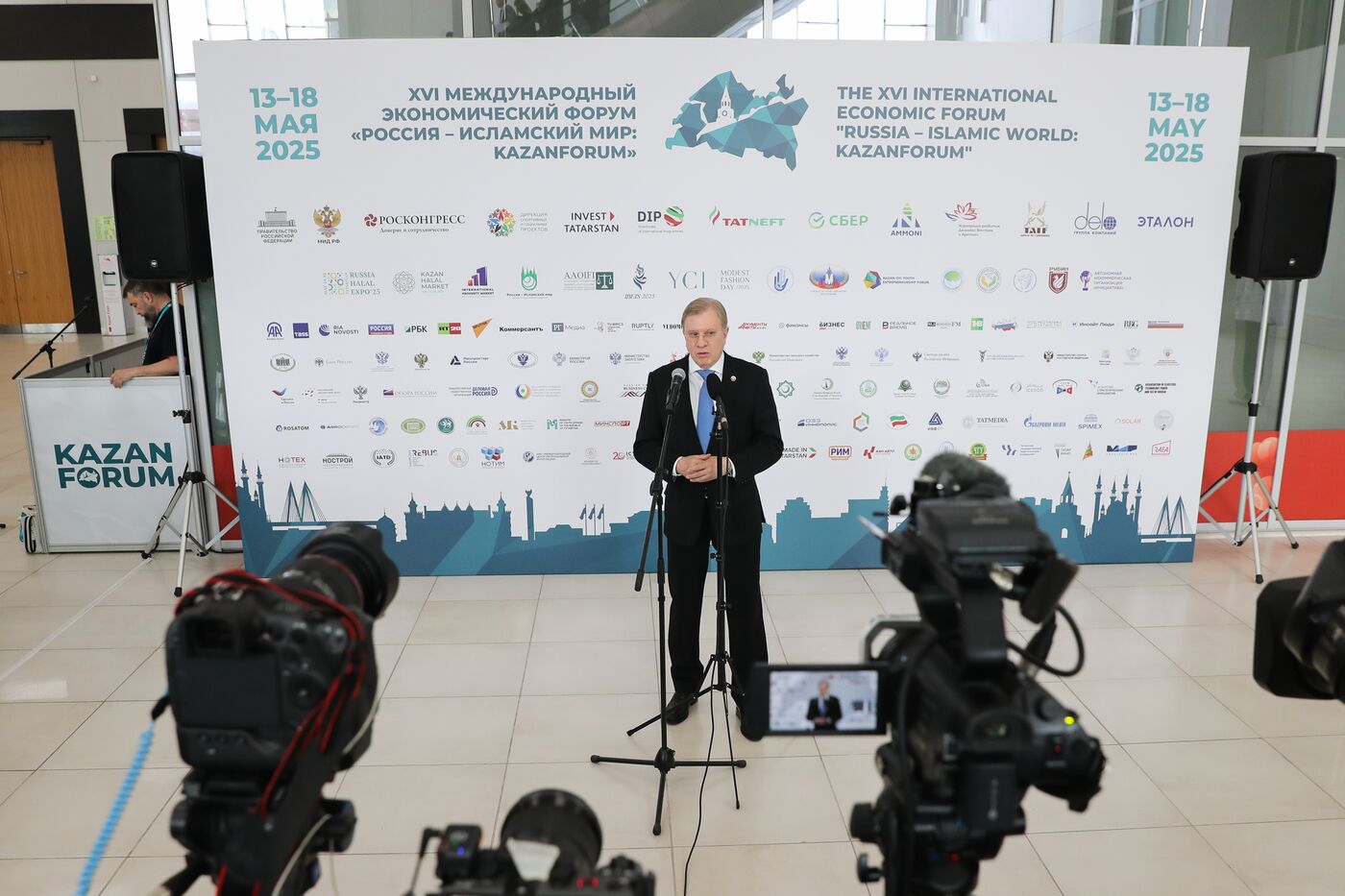 KAZANFORUM 2025. Press scrums