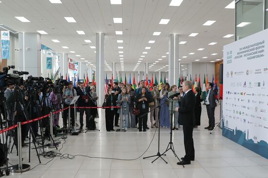 KAZANFORUM 2025. Press scrums