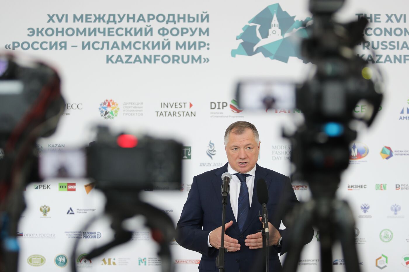 KAZANFORUM 2025. Press scrums