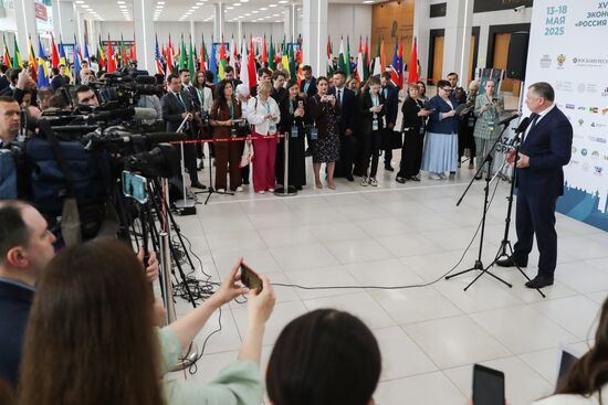 KAZANFORUM 2025. Press scrums