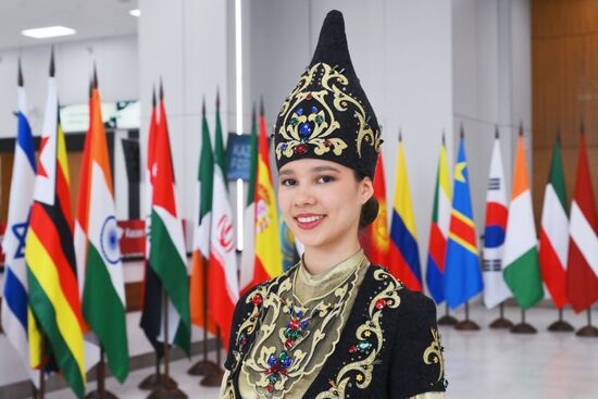 On the sidelines of the XVI International Economic Forum "RUSSIA - ISLAMIC WORLD: KAZANFORUM." Location: Russia, Republic of Tatarstan, Kazan. Author: Ilya Pitalev/Sputnik. "KAZANFORUM" 2025. On the sidelines