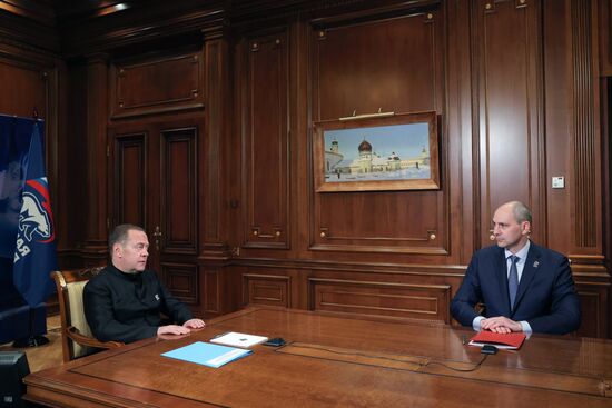 Russia Medvedev Sverdlovsk Region Governor