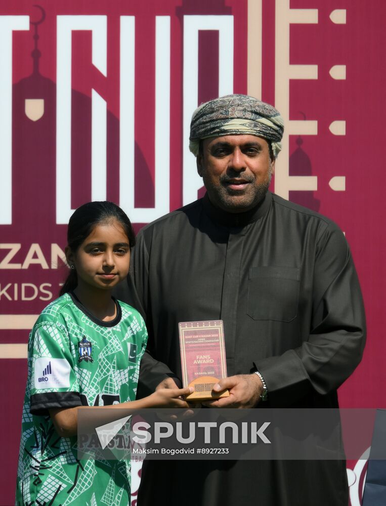KAZANFORUM 2025. Awarding ceremony at the OIC countries' children's soccer tournament