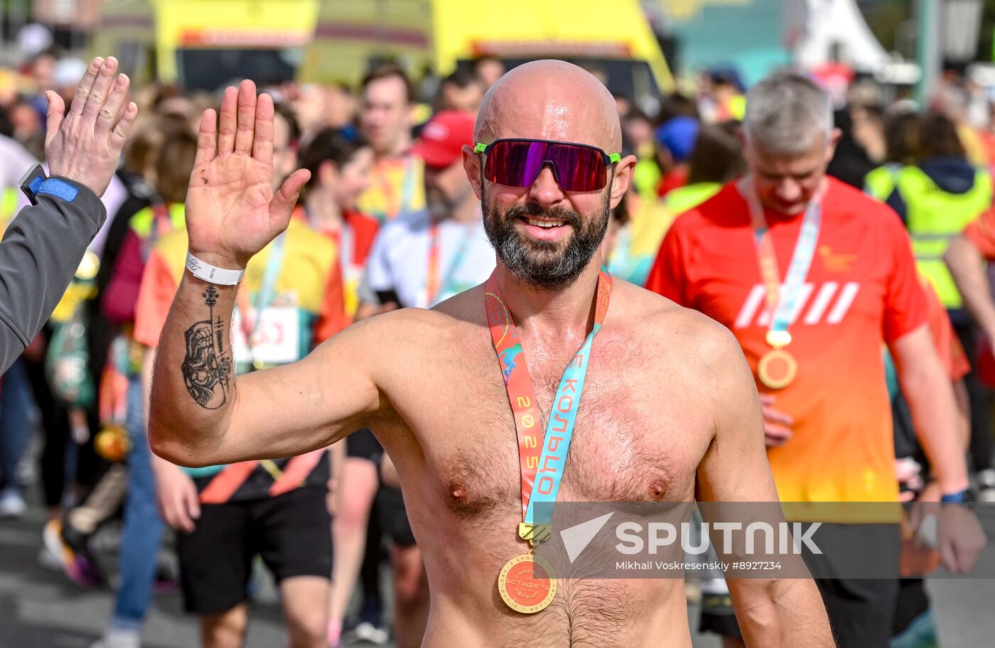 Russia Athletics Relay Race