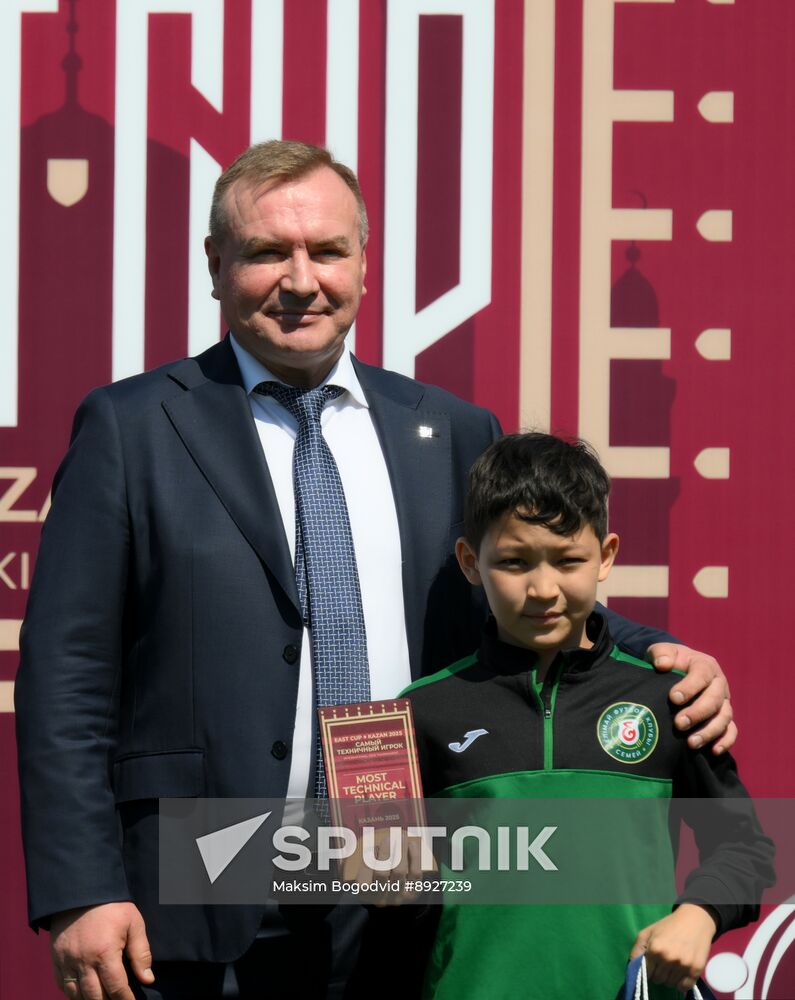 KAZANFORUM 2025. Awarding ceremony at the OIC countries' children's soccer tournament