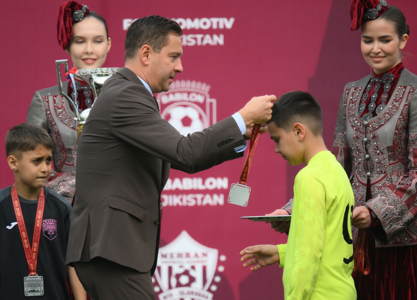 KAZANFORUM 2025. Awarding ceremony at the OIC countries' children's soccer tournament