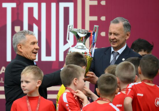 KAZANFORUM 2025. Awarding ceremony at the OIC countries' children's soccer tournament