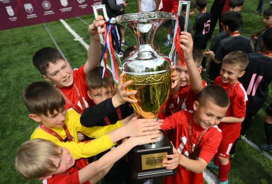 KAZANFORUM 2025. Awarding ceremony at the OIC countries' children's soccer tournament