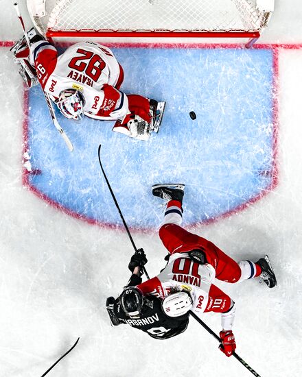 Russia Ice Hockey Kontinental League Traktor - Lokomotiv